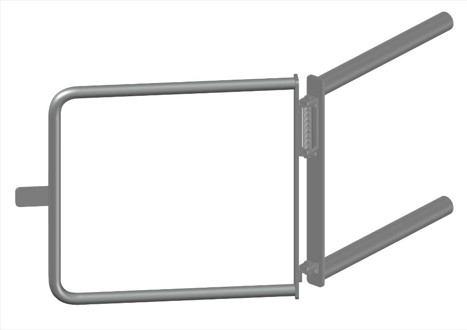 Half Height Spring Loaded Gate Supporting Image