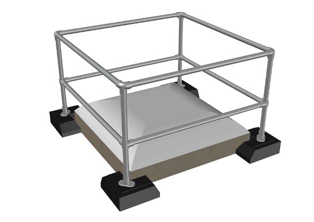 How to Protect Fragile Roof Lights with Non-Permanent Railings