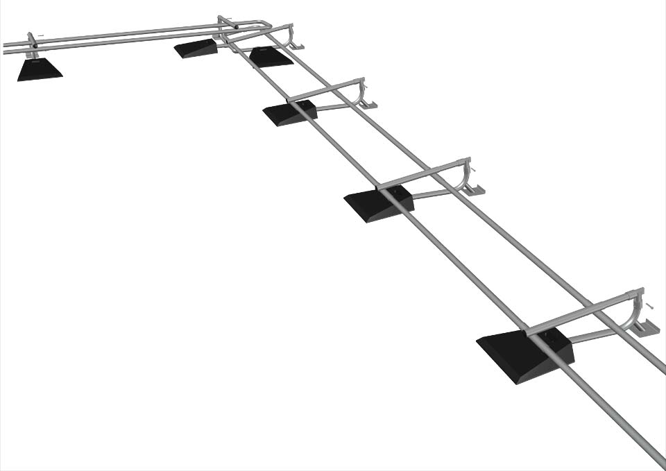 Folding Guardrail System Supporting Image