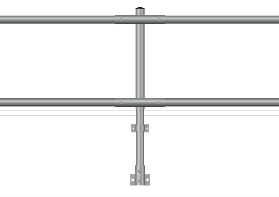 Side Fixed Parapet Guardrail System 2