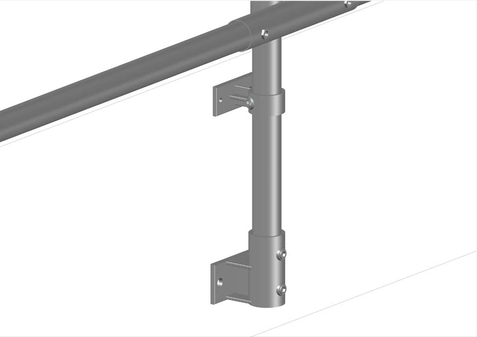 Side Fixed Parapet Guardrail System 3