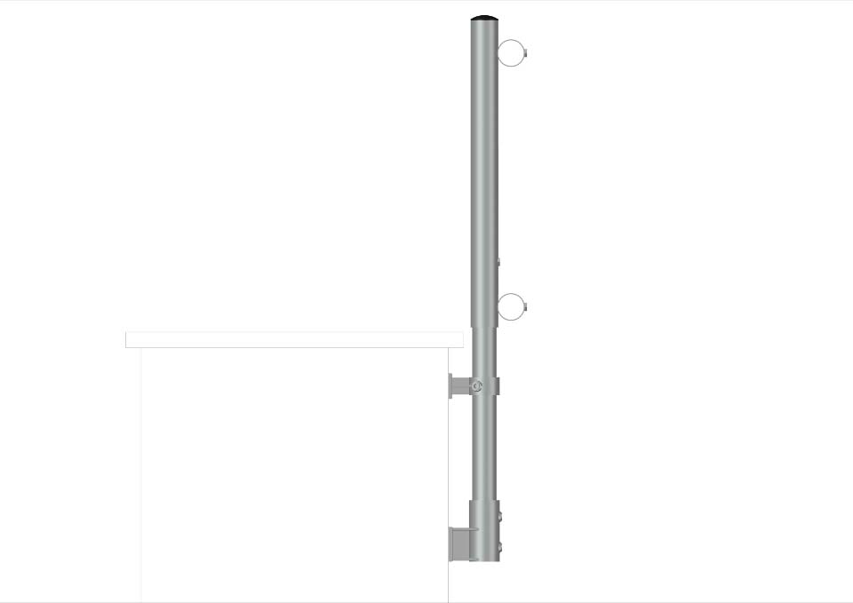 Side Fixed Parapet Guardrail System 4