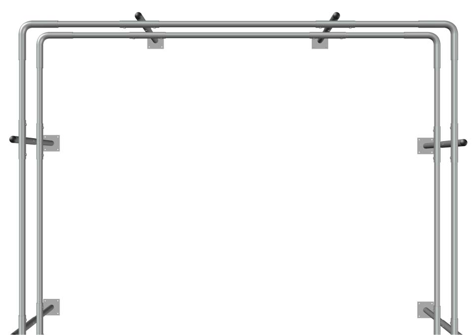 Top Fixed Parapet Guardrail System 3